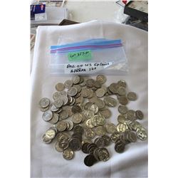 Bag of U.S. Five Cent Coins (Approx. 160)