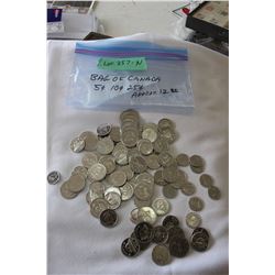 Bag of Canada Coins