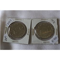 Canada One Dollar Coins (2)