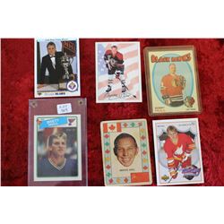Bobby Hull, Brett Hull & Dennis Hull Cards (6)