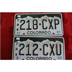 Colorado License Plates (2)