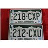 Image 1 : Colorado License Plates (2)