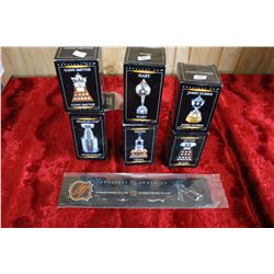 Set of 6 Miniature NHL Trophys