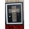 Image 1 : A Cross with the Lords Prayer Carved into It