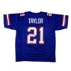 Image 1 : Fred Taylor Signed Florida Custom Blue Jersey - Radtke COA