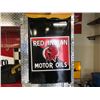 Image 1 : NO RESERVE RED INDIAN MOTOR OILS MINI CUSTOM FRIDGE