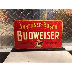 NO RESERVE VINTAGE BUDWEISER SIGN