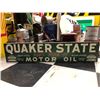 Image 1 : NO RESERVE QUAKER STATE MOTOR OIL WOODEN SIGN