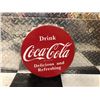 Image 1 : NO RESERVE COCA COLA BOTTLE CAP SIGN