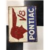 Image 1 : NO RESERVE VINTAGE PONTIAC V8 COLLECTIBLE SIGN