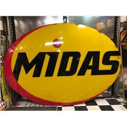 NO RESERVE RARE EXTRA LARGE MIDAS SIGN - EG Auctions