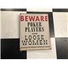 Image 1 : NO RESERVE POKER PLAYER SIGN