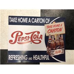 NO RESERVE COLLECTIBLE PEPSI SIGN