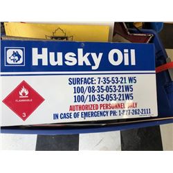 NO RESERVE HUSKY OIL SIGN