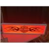 Image 1 : NO RESERVE 4 FOOT VINTAGE HARLEY DAVIDSON SIGN FLORESCENT ORANGE LIGHT