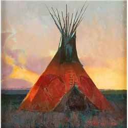 R. Tom Gilleon, oil on board