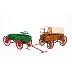 Two Painted Wagons