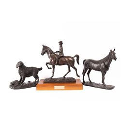 E.E. Heikka, three bronzes