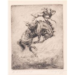Olaf Wieghorst, three etchings