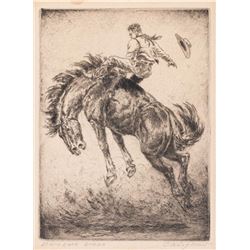Olaf Wieghorst, three etchings