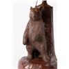 Image 2 : John L. Clarke, tall lamp woodcarving,