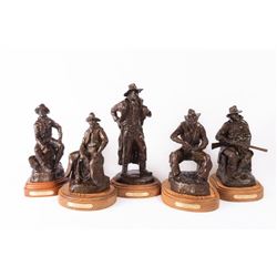 Bob Scriver, five bronzes