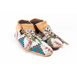 Sioux Beaded Man's Moccasins