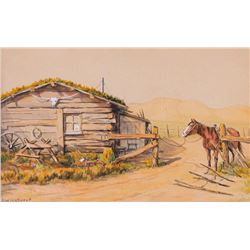 Olaf Wieghorst, watercolor