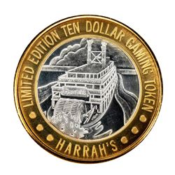 .999 Silver Harrah's Las Vegas, Nevada $10 Casino Limited Edition Gaming Token