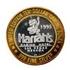 Image 2 : .999 Silver Harrah's Las Vegas, Nevada $10 Casino Limited Edition Gaming Token