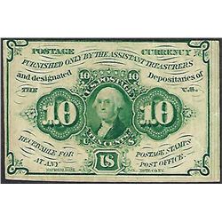 July 17, 1862 Ten Cents First Issue Fractional Currency Note