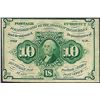 Image 1 : July 17, 1862 Ten Cents First Issue Fractional Currency Note