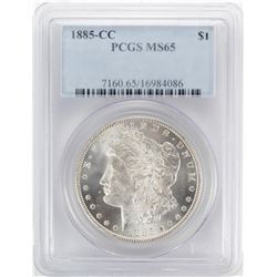 1885-CC $1 Morgan Silver Dollar Coin PCGS MS65