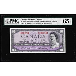 1954 $10 Bank of Canada Note BC-40B PMG Gem Uncirculated 65EPQ