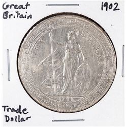 1902 Great Britain Trade Silver Dollar Coin
