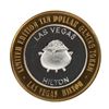 Image 1 : .999 Silver Hilton Las Vegas, Nevada $10 Casino Limited Edition Gaming Token