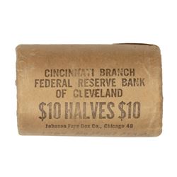 Original Bank Roll of (20) Brilliant Uncirculated 1964 Kennedy Half Dollar Coins