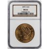 Image 1 : 1895-S $20 Liberty Head Double Eagle Gold Coin NGC MS62