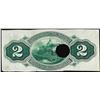 Image 2 : 1870 $2 Jackson, State of Mississippi Obsolete Note