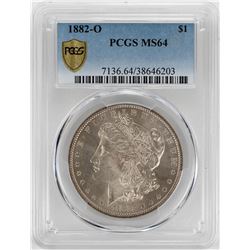 1882-O $1 Morgan Silver Dollar Coin PCGS MS64