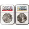 Image 1 : Lot of 2012-W & 2012-S $1 American Silver Eagle Coins NGC MS69 First Releases