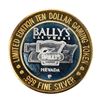 Image 1 : .999 Silver Ballys Las Vegas $10 Casino Limited Edition Gaming Token