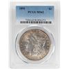 Image 1 : 1891 $1 Morgan Silver Dollar Coin PCGS MS62