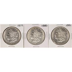 Lot of 1879-1881 $1 Morgan Silver Dollar Coins