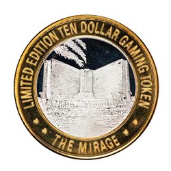 .999 Silver Mirage Las Vegas Nevada $10 Casino Limited Edition Gaming Token