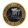 Image 2 : .999 Silver Mirage Las Vegas Nevada $10 Casino Limited Edition Gaming Token
