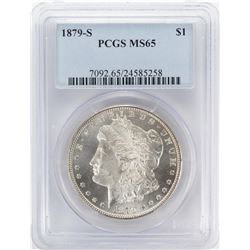 1879-S $1 Morgan Silver Dollar Coin PCGS MS65