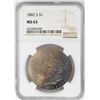 Image 1 : 1882-S $1 Morgan Silver Dollar Coin NGC MS63 Amazing Toning