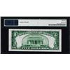 Image 2 : 1929 $5 NB Washington, PA CH# 3383 National Currency Note PMG Choice Uncirculated 64
