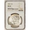 Image 1 : 1881-S $1 Morgan Silver Dollar Coin NGC MS64
